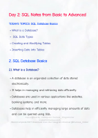 Day 2 Sql Short Notes (Database Basics).pdf